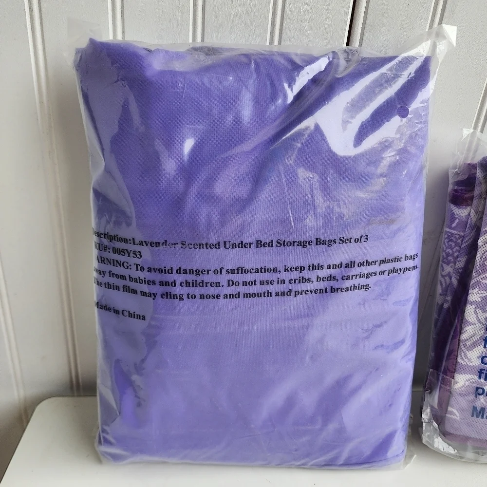 Set Of 5 Smart Home Essentials For Living Underbed Storage Bags Scroll Design